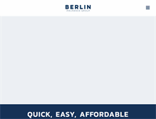 Tablet Screenshot of berlininsurancegroup.com